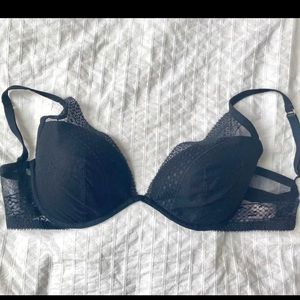 Victoria’s Secret Black Lacey Plunge Bra